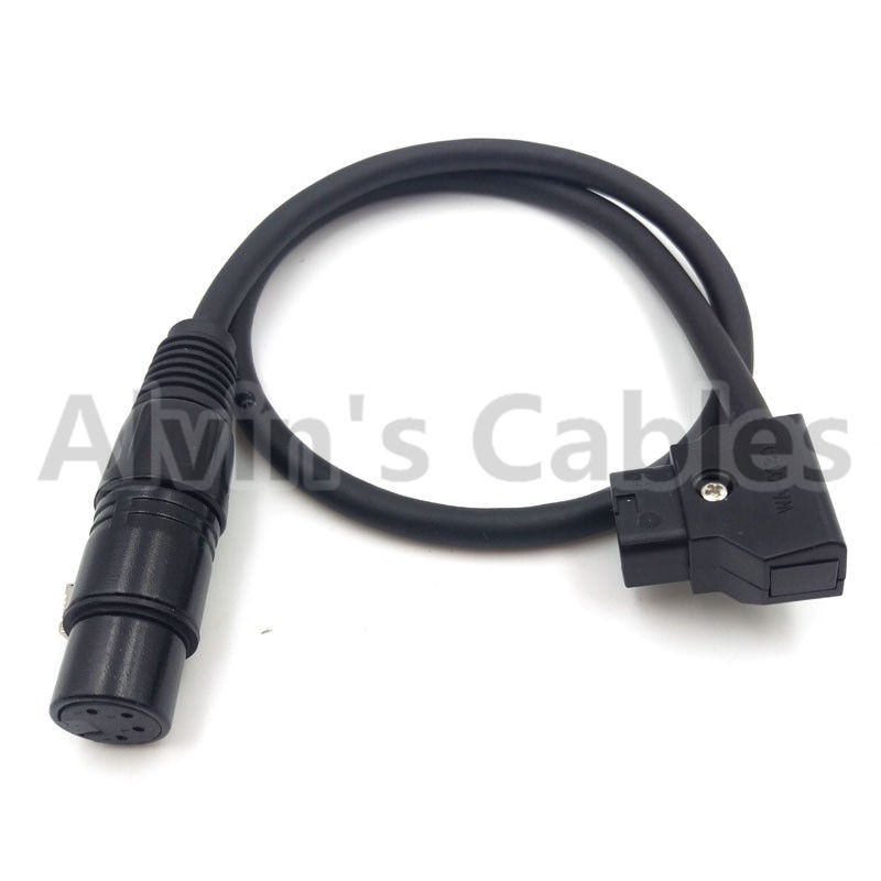 Neutrik XLR 4 Pin Female To D-Tap Cable Power Cord Camera PT-2