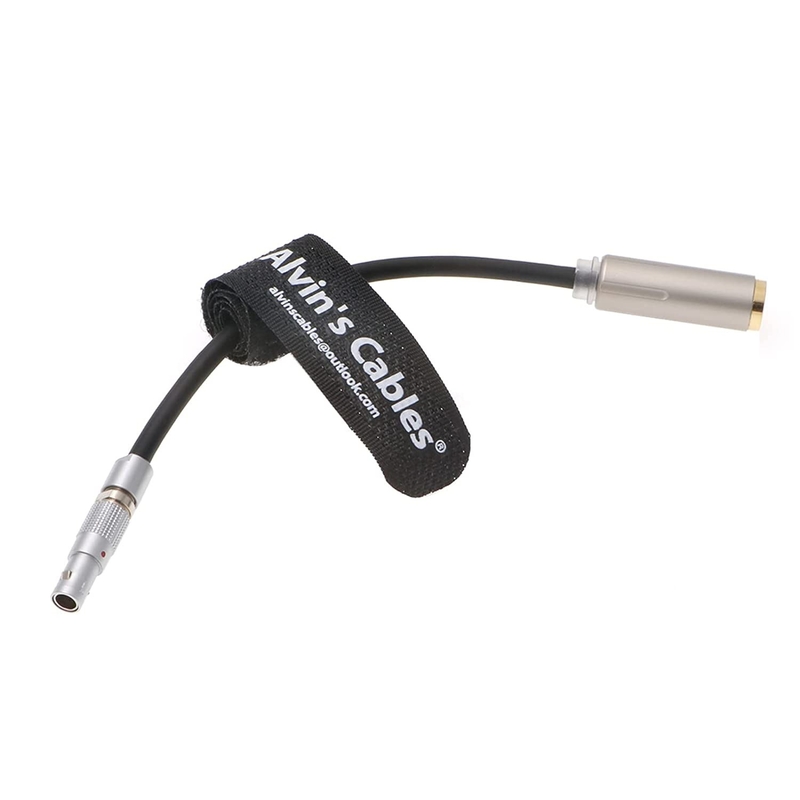 Alvin'S Cables Z-CAM E2 Audio Cable 00B 5 Pin Male To 3.5mm TRS Female Stereo For Z CAM E2 S6 F6 F8 M4 15cm 5.9inches