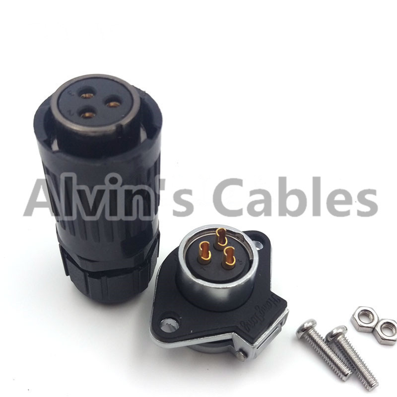 High Performance Industrial Power Connectors , Led Cable Connectors Bayonet Coupling
