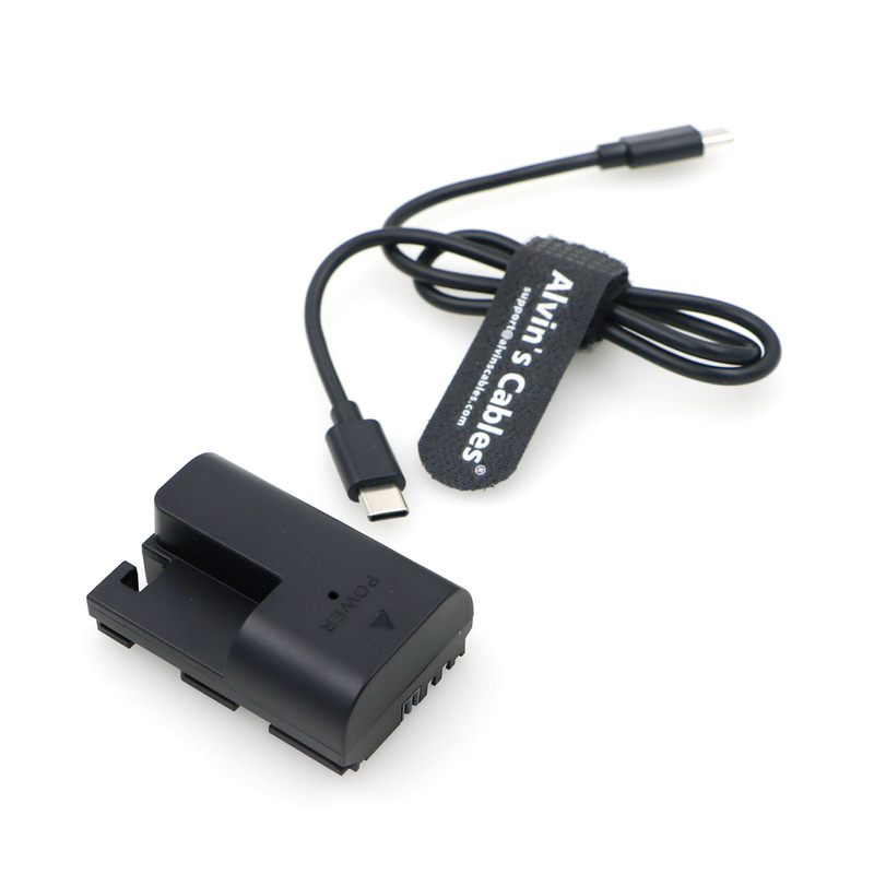 LP-E6 Dummy Battery With PD Type-C Power Cable LP-E6 Battery Replacement Cable For Canon EOS 80D 70D 60D 6D 7D2 7D 5DSR