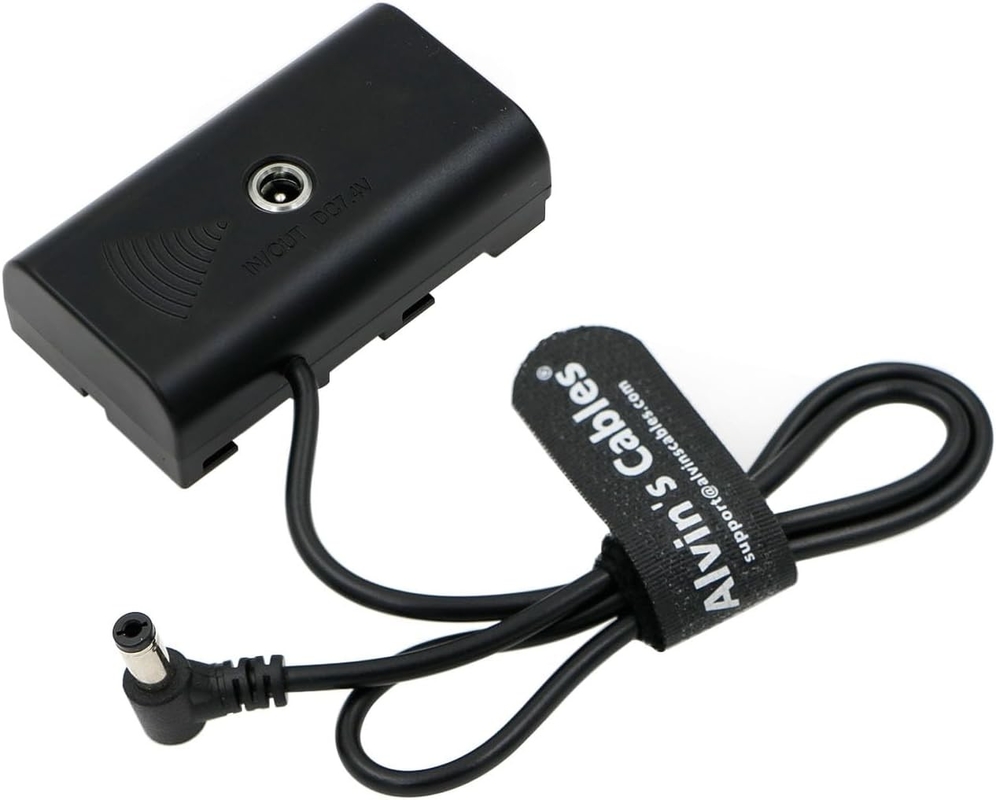 NP-F550 Dummy Battery To DC Right Angle Power Cable For Atomos Ninja V/Shinobi/SmallHD/Feelworld Monitor