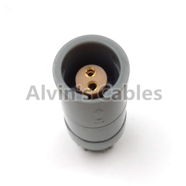 Plastic Connector LEMO 2 Pin Compatible With LEMO PRG Circular Push Pull Connector M.02.PLLC39A Plastic LEMO 2 Pin