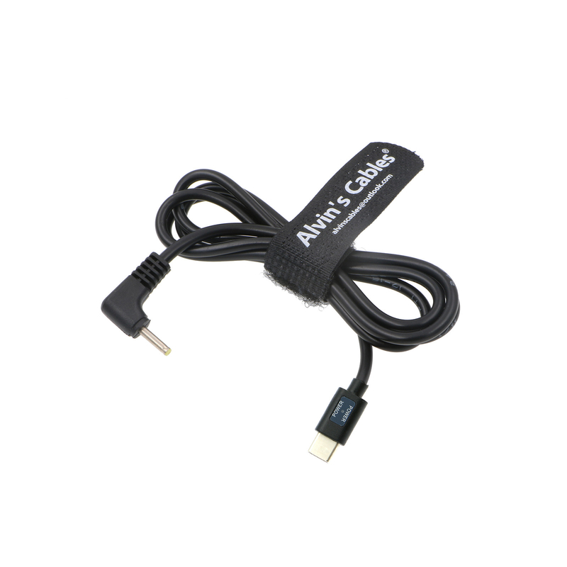 BMPCC DC 2.5 * 0.7mm Right Angle to USB-C Type-C PD Power Cable for Blackmagic Design Pocket Cinema Camera 60CM