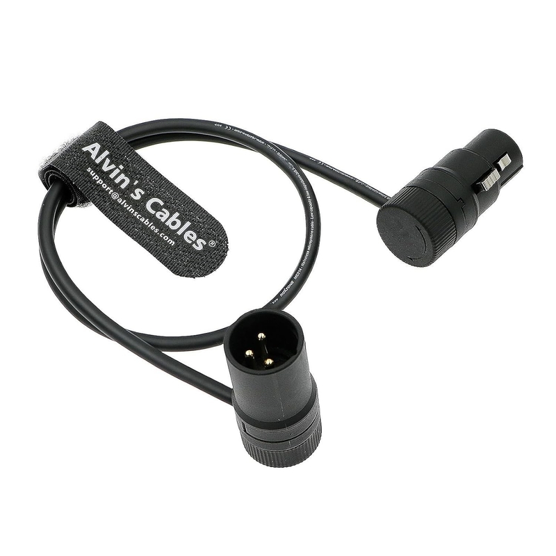 Alvin's Cables Rotatable Low-Profile XLR 3 Pin Male to Female Cable Original Connector Balanced Microphone Audio Cord