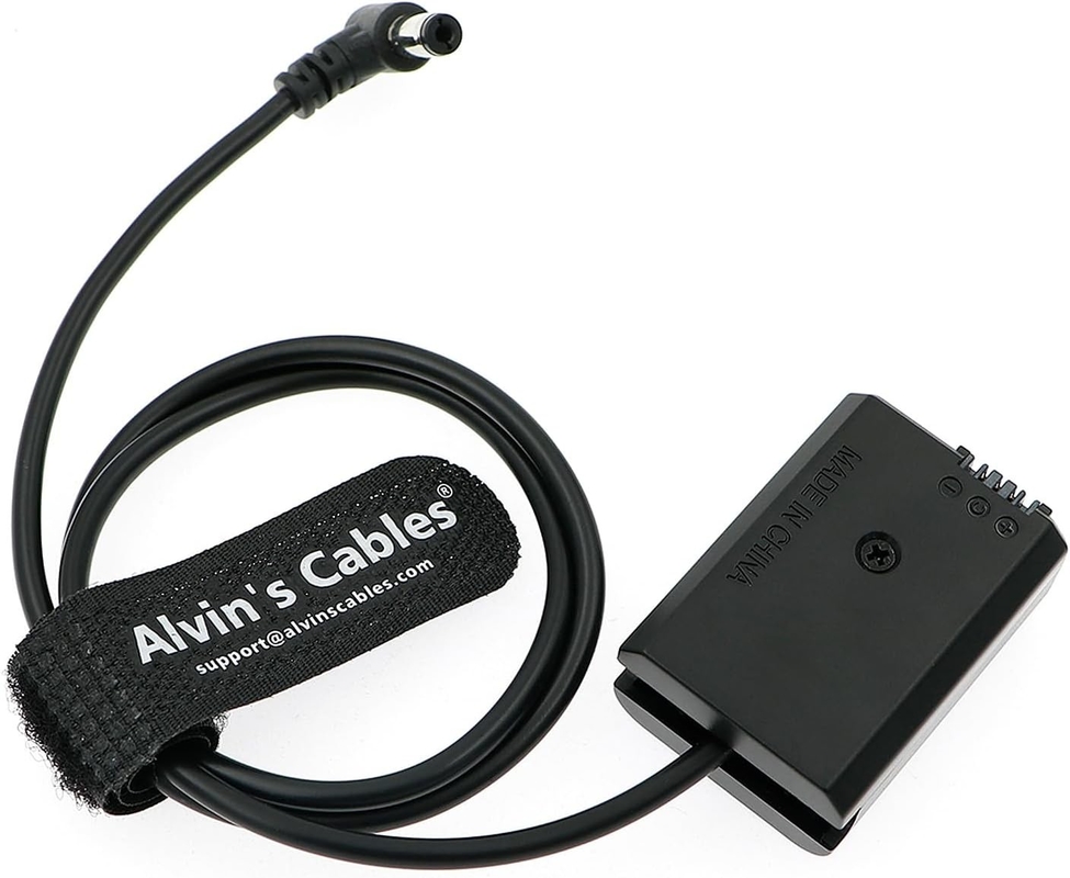 NP-FW50 Dummy Battery to DC Right Angle Power Cable for Sony A7 A7II A7R A7RII A7S A7SII A5000 A5100 A6000 A6100 A6300