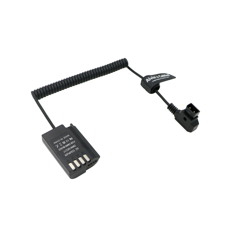 Alvin’s Cables DMW-DCC17 DMW-BLK22 Dummy Battery to D-tap Power Adapter Coiled Cable for Panasonic Lumix S5 S5II S5K S5C