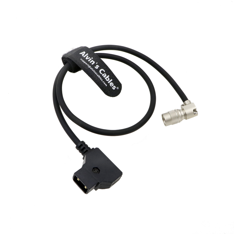 Alvin’s Cables Rotatable Right Angle Hirose 4 Pin Male to D-tap Power Cable for Sound Devices 688 644 633 MixPre-10 ii,