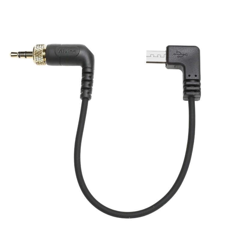 Alvin’s Cables Tentacle Timecode Cable for Sony FX3| FX30| A7S3| A1 Camera, Locking 3.5mm TRS to Micro USB Timecode Cable for Deity TC-1, Tentacle SYNC E Timecode Generator 35cm| 13.8in