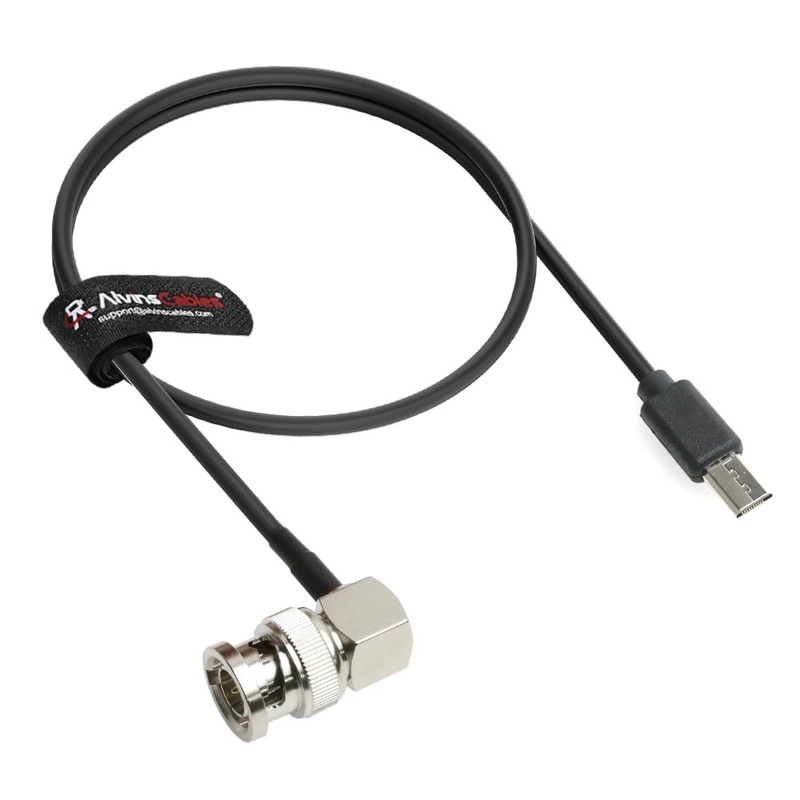Alvin’s Cables Timecode Cable for Sony FX3| FX30| A7S3| A1 Camera, BNC to Micro USB Timecode Cable for Zaxcom, ZOOM-F8n 35cm| 13.8in