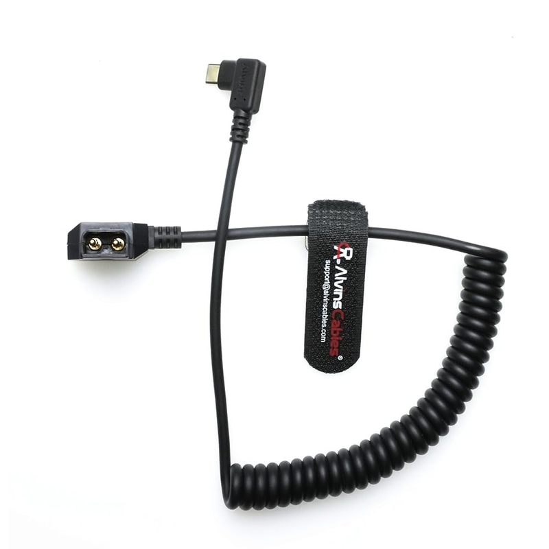 Alvin's Cables Dtap to Right Angle USB-C Power Cable for DJI Focus Pro Motor, Ultra Soft D-tap to Type-C Enhanced Power for Tilta Nucleus Nano II Wireless Lens Control Motor
