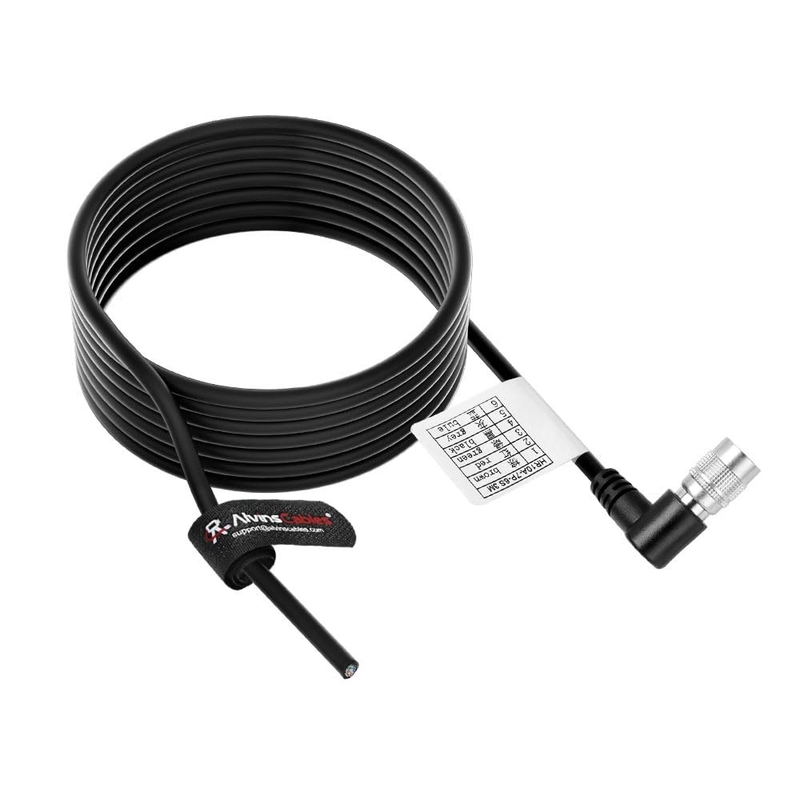 Alvin's Cables HR10A-7P-6S Hirose 6 Pin Female to Open End Power I/O Cable High Flex Shielded for Sony CCD XC-75, Basler Ace GigE, AVT GigE Industrial Camera 9.8ft/3m