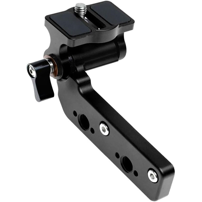Alvin's Cables Monitor Mount Bracket for Tilta Nucleus-M Focus Motor, FIZ Hand Unit, with 1/4"-20 Screw 3/8 M4 Screw Thread, Black