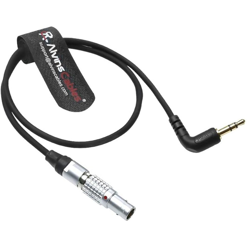 Alvin's Cables Tentacle Sync Adapter Cable Tentacle Timecode Generator to ARRI Alexa Sound Devices 5 Pin Male to 3.5MM Right Angle