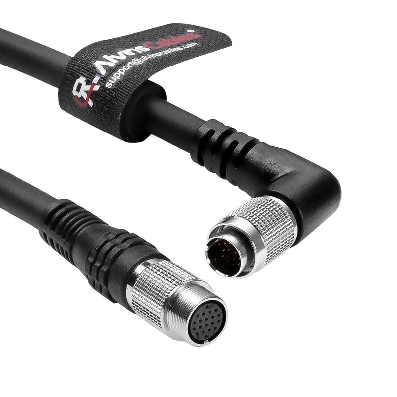 Alvin's Cables Keyence CB-B05LU Extension Cable with L-Shaped Connector 0.5m| 1.6ft, Right Angle 20 Pin Male to Female Sensor Head to Controller Cable for Keyence LJ-X8000 LJ-V7000 XG-X Series
