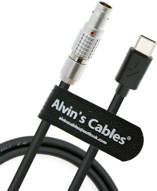 Alvin's Cables USB C PD to 2 Pin Fast Charging Cable for Camera Gear 60cm