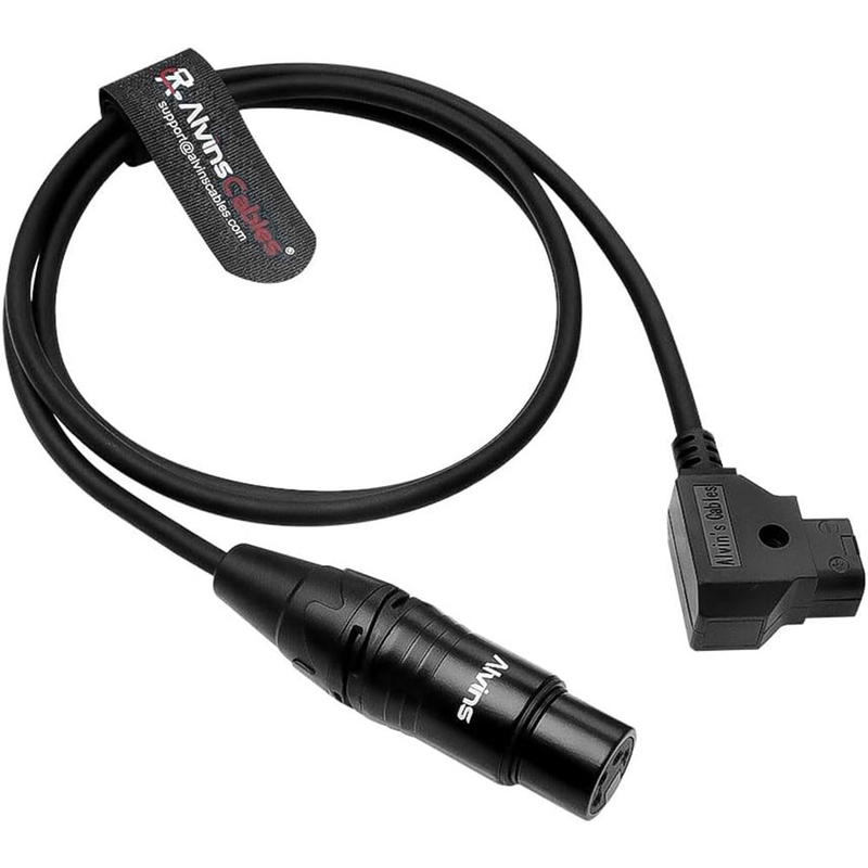 Alvin's Cables XLR 4 Pin Female to D Tap Cable for Cinema Cameras