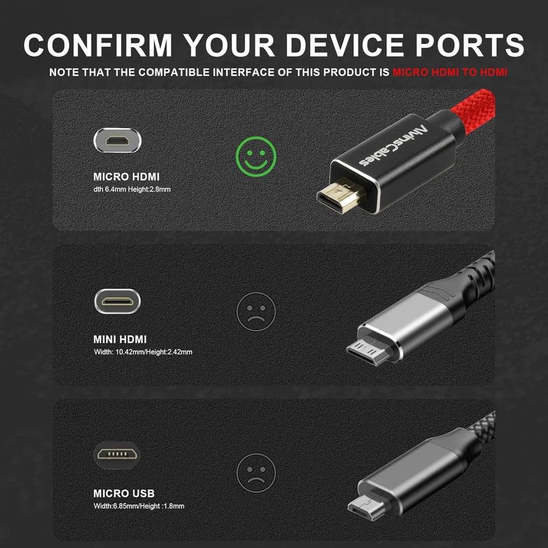 Alvin's 8K Coiled HDMI Cable 48Gbps for Atomos Ninja V, Canon R5C
