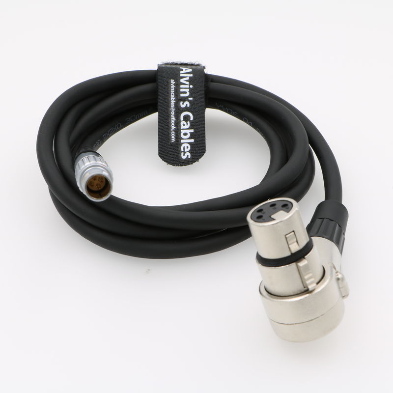 Alvin's Cables Luxury D Tap to XLR 4 Pin Female Right Angle Power Cable for ARRI Camera Monitor