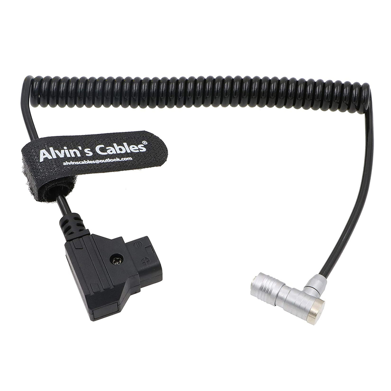 D- TAP Male Coiled Power Cord 4 Pin Female To Anton Bauer 1 Year Warranty