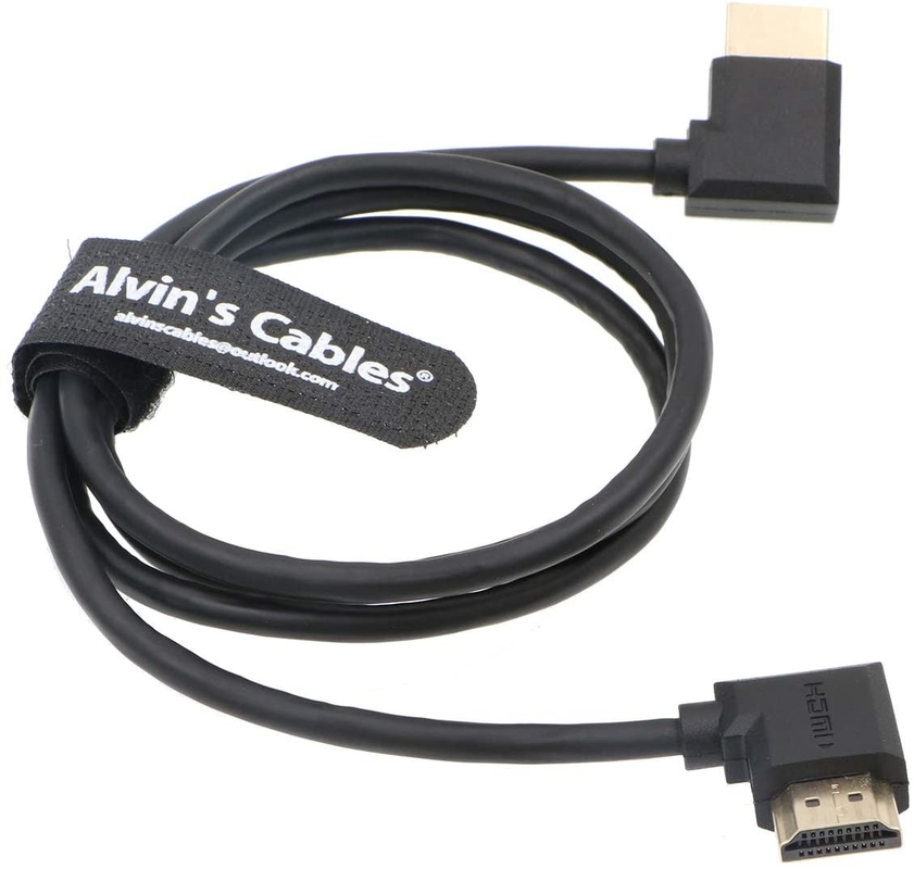 L Shape 95CM Z Cam E2 HDMI Ethernet Cable For Portkeys BM5 Monitor