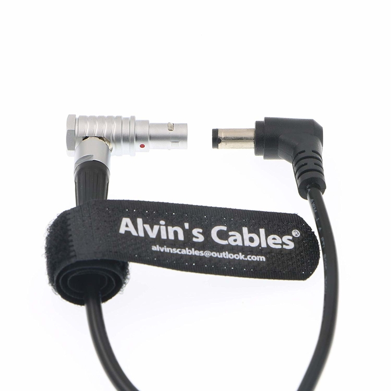 2 Pin Reverse Right Angle to DC Cable for Teradek Bolt 1000 Sidekick 2