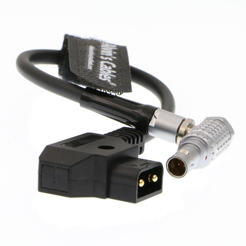 4 Pin Male Right Angle to D-tap Power Cable for Hollyland Cosmo 400 Wireless Video Transmission System