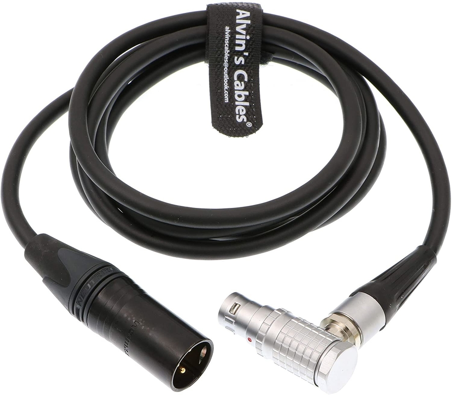 ALEXA MINI/AMIRA Camera Power Cable XLR 3 Pin Male To 2B 8 Pin Female Right Angle
