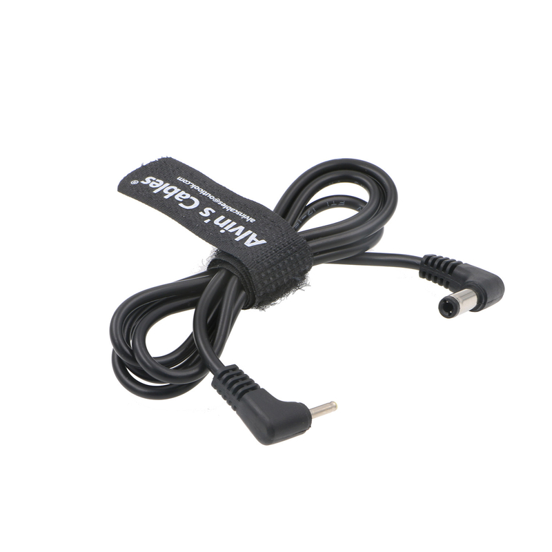 30cm 12VDC BMPCC DC Camera Power Cable Right Angle DC To 2.5 0.7mm