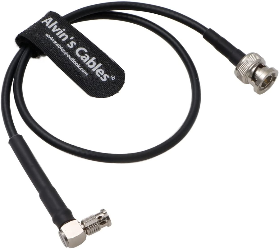 Micro-BNC Male High-Density BNC Right-Angle To BNC Male 6G HD SDI Coaxial-Cable For Blackmagic-Video-Assist 75 Ohm 50cm