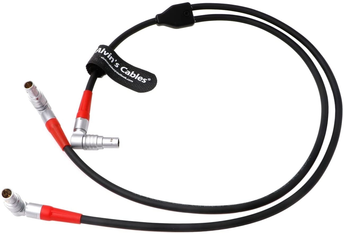 Dual-Motor-Cable For MDR Rotatable 4-Pin-Male To Dual 4pin Male Right-Angle Cable For Arri LBUS FIZ MDR Wireless Focus