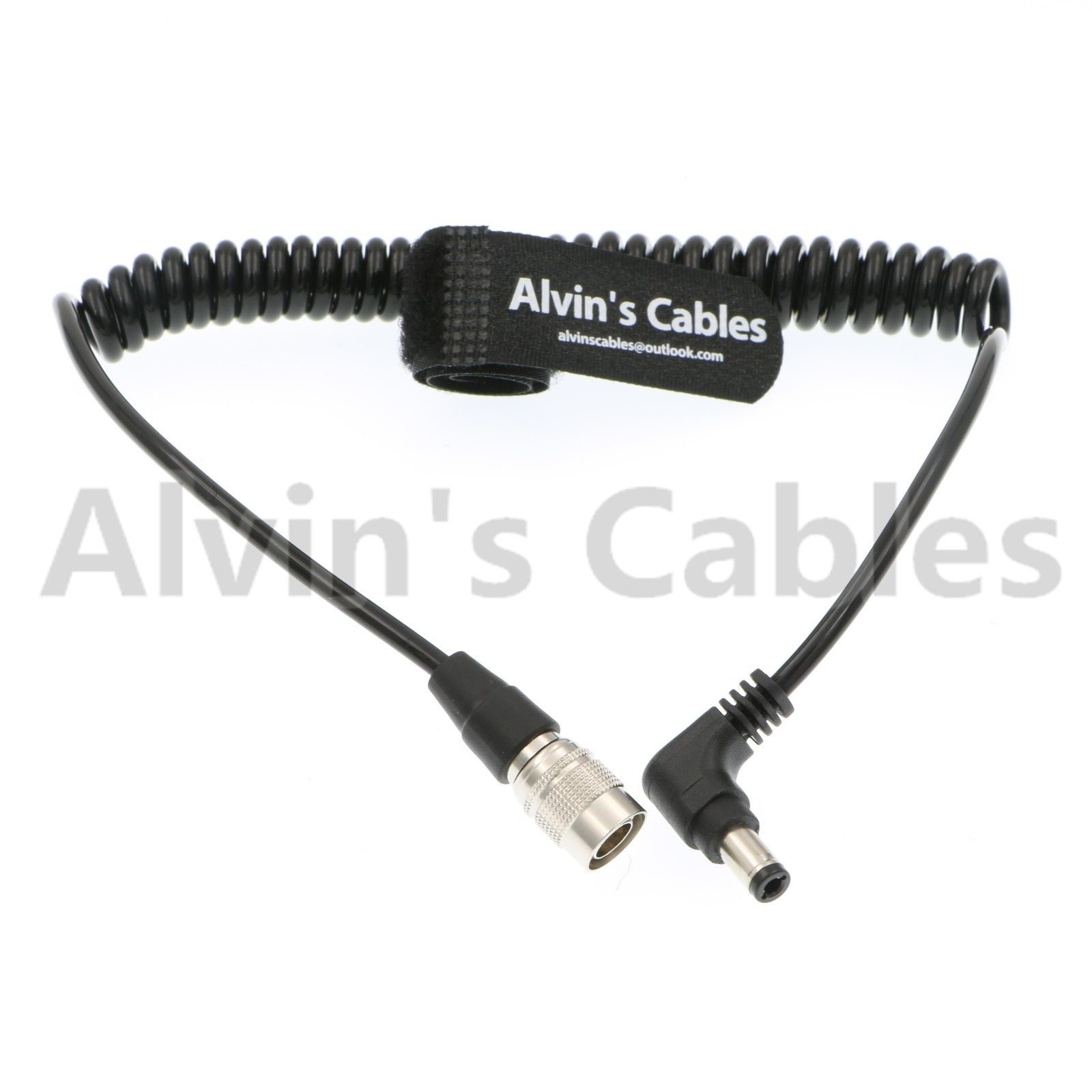 Alvins Cables 4 Pin Hirose Male to Right Angle DC Jack for Sound Devices 633//644//688 Zoom F8 Blackmagic Cinema Camera 4K