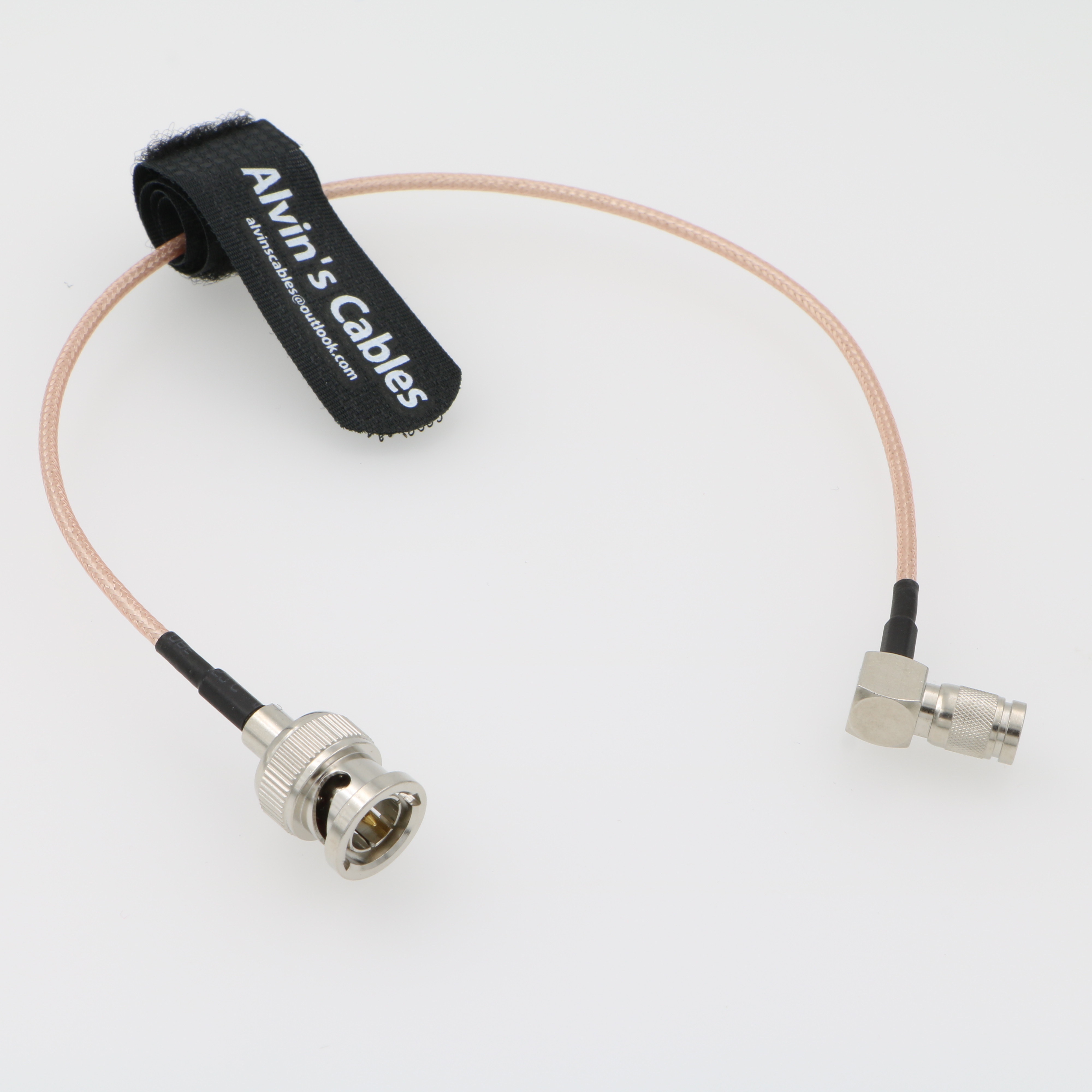 Blackmagic Right Angle DIN 1.0/2.3 Mini BNC to BNC Male 75ohm RG179 HD