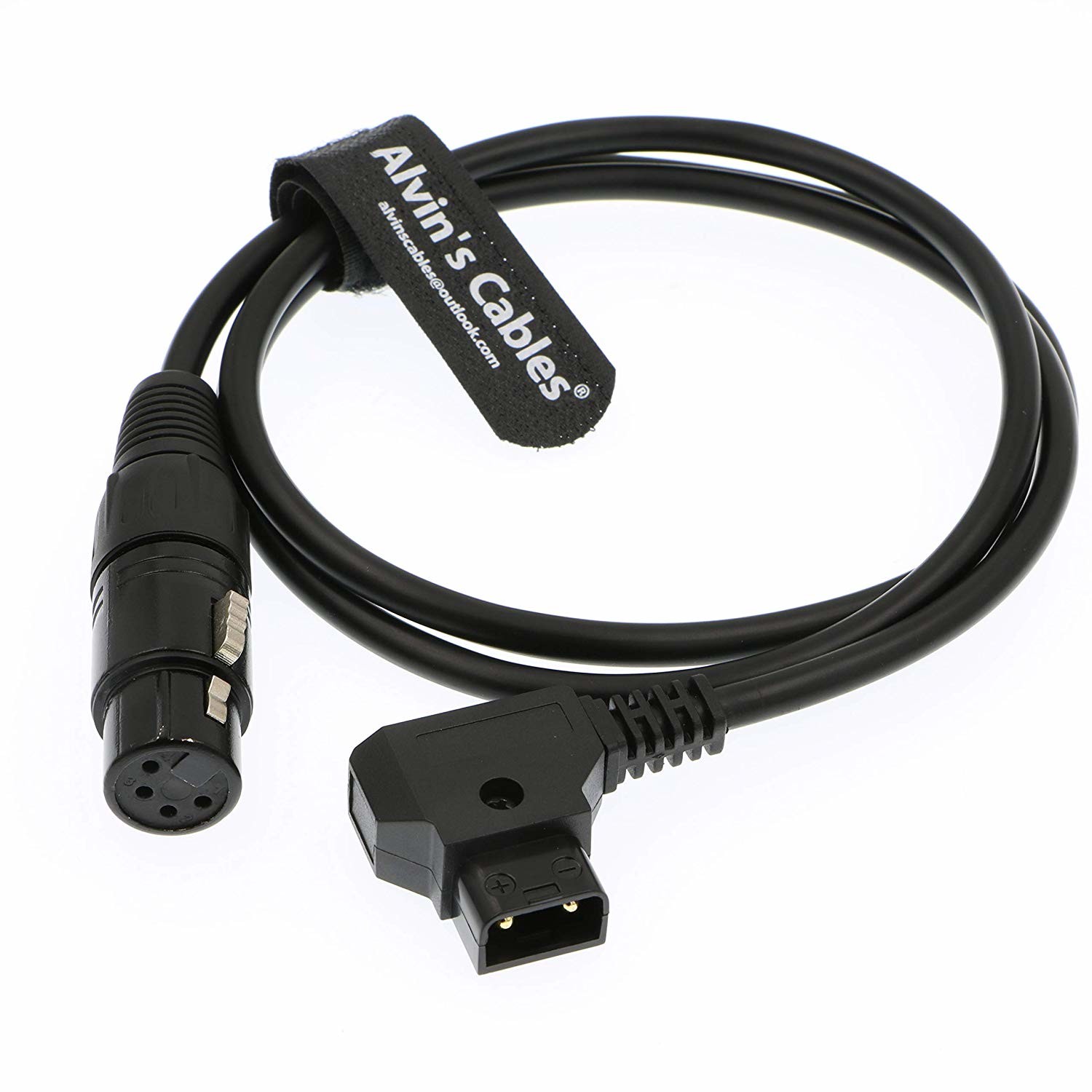 XLR 4 Pin Female to D Tap Power Cable for Practilite 602 DSLR Camcorder